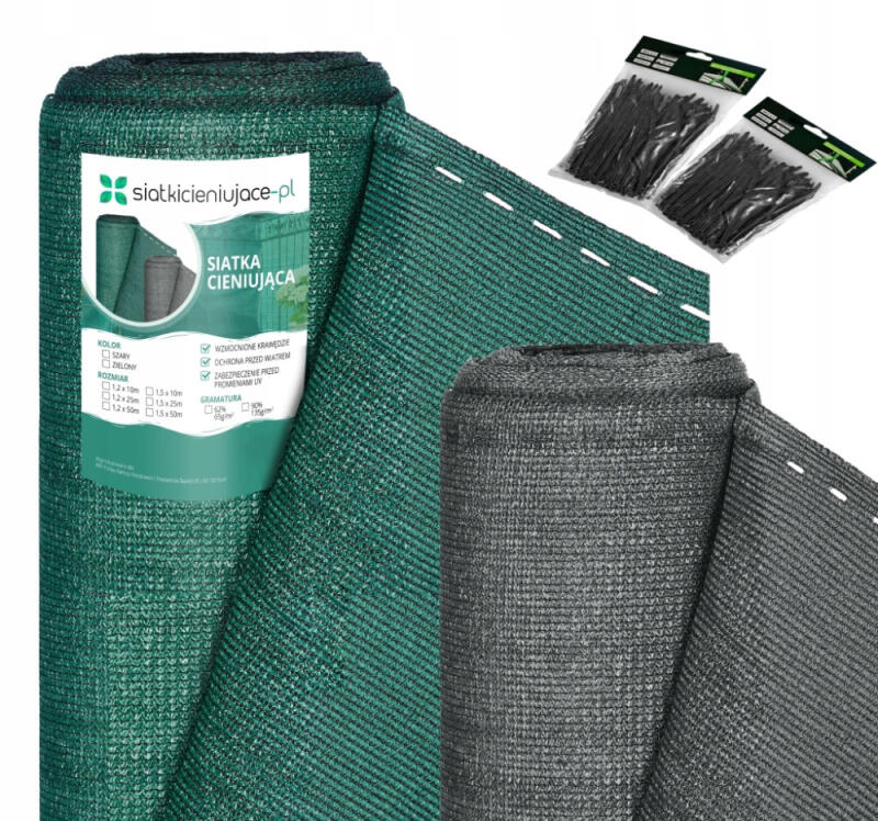 SIATKA CIENIUJĄCA MASKUJĄCA OGRODZENIE 1,5x50m 90%