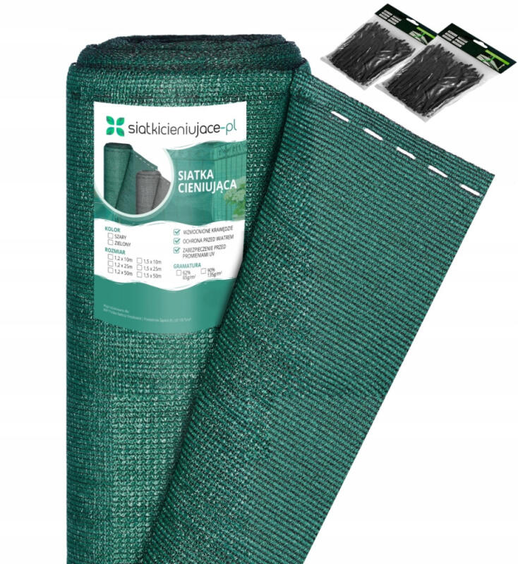 SIATKA CIENIUJĄCA MASKUJĄCA OGRODZENIE 1,5x50m 90%