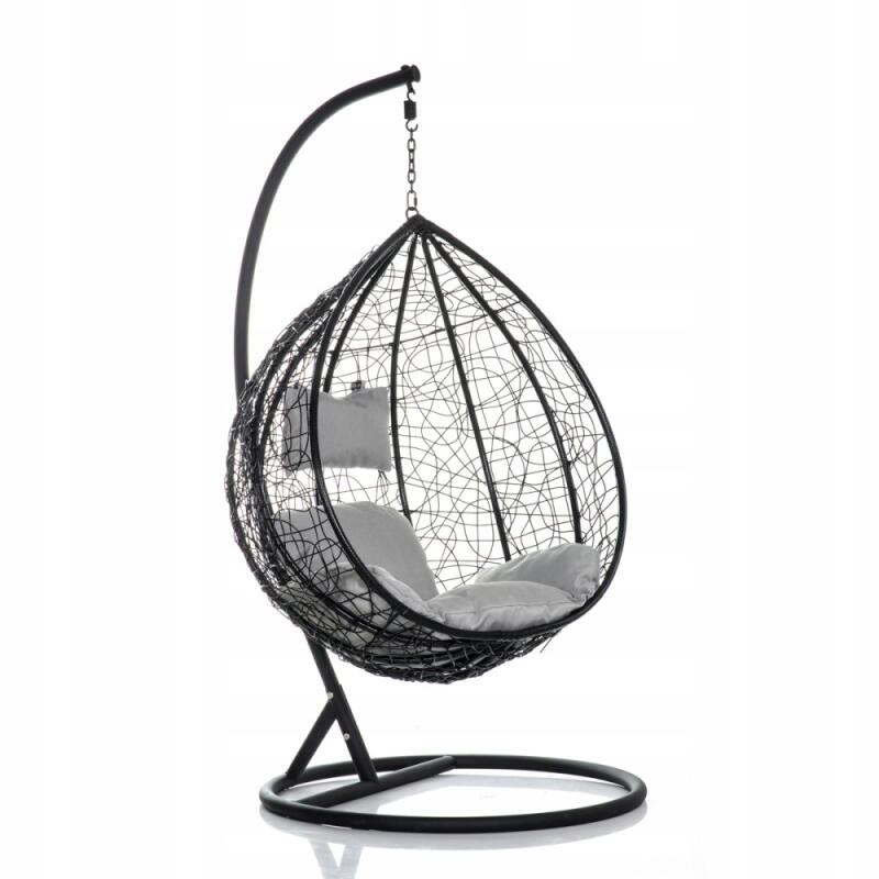 FOTEL WISZĄCY KOKON HUŚTAWKA KOSZ BUJANY OGRODOWY