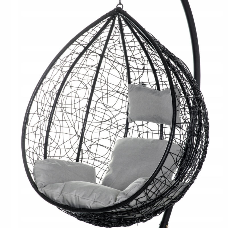 FOTEL WISZĄCY KOKON HUŚTAWKA KOSZ BUJANY OGRODOWY