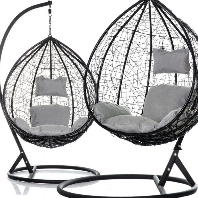 FOTEL WISZĄCY KOKON HUŚTAWKA KOSZ BUJANY OGRODOWY