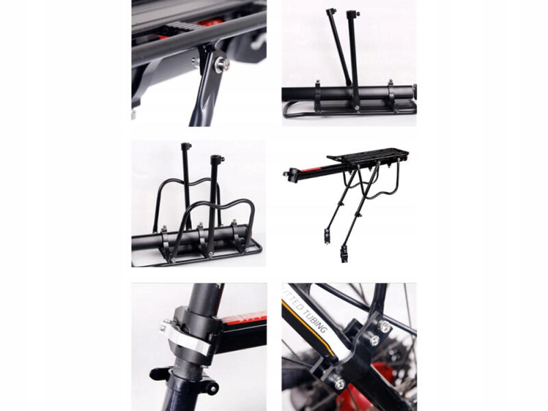 BAGAŻNIK ROWEROWY TYLNY + TORBA SAKWA ROWEROWA HIT