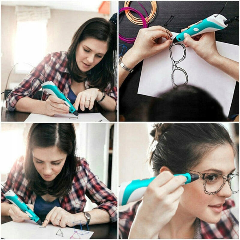 DŁUGOPIS DRUKARKA 3D PEN WKŁAD 220m WZORY ZESTAW