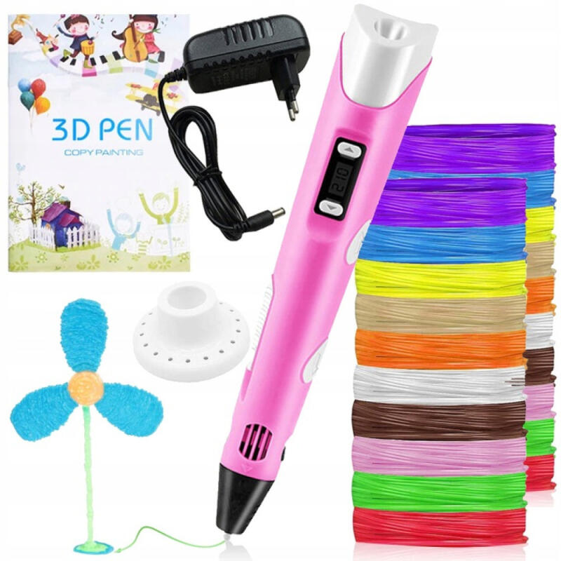 DŁUGOPIS DRUKARKA 3D PEN + WKŁAD WZORY ZESTAW HIT
