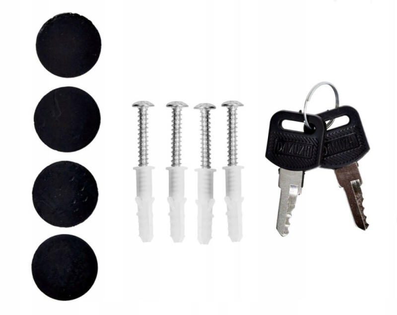 SKRZYNKA NA LISTY GAZETY POCZTOWA CZARNA DUŻA STAL