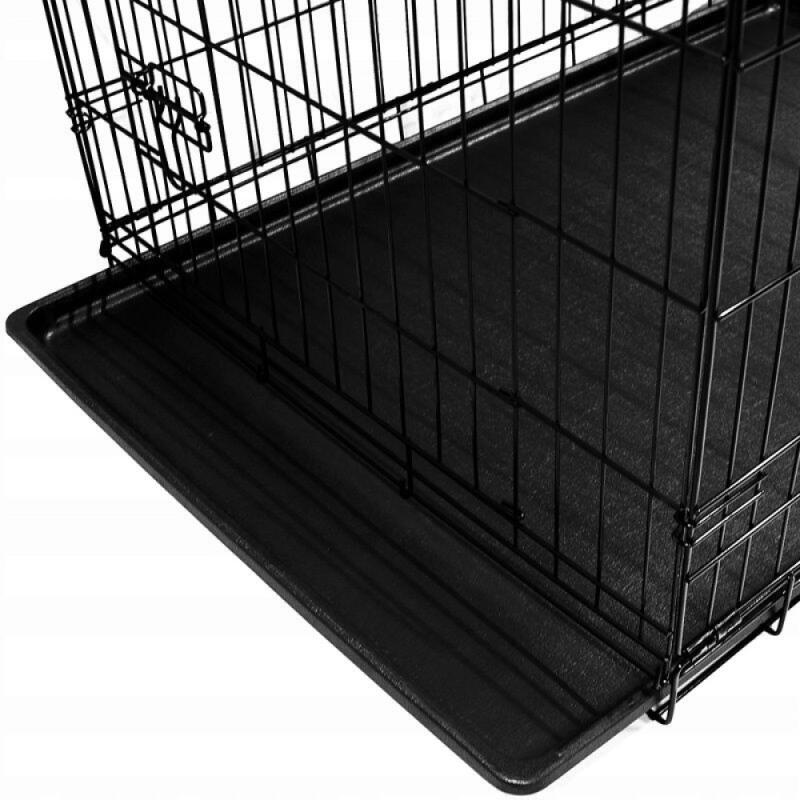 DUŻA KLATKA METALOWA DLA PSA TRANSPORTER 90x56x63