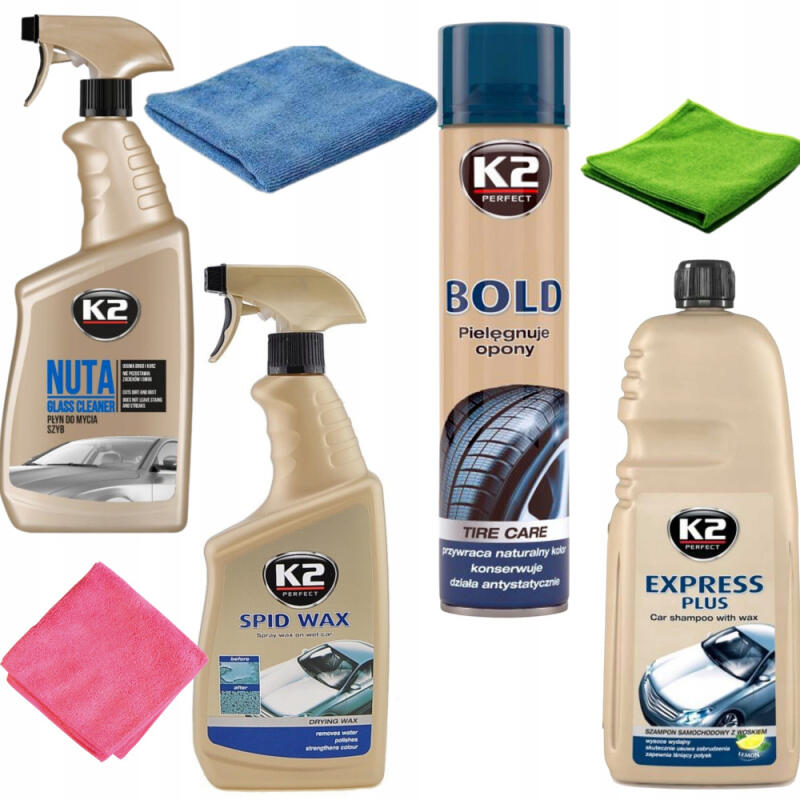 ZESTAW DO MYCIA SAMOCHODU AUTA KAROSERII K2 GRATIS