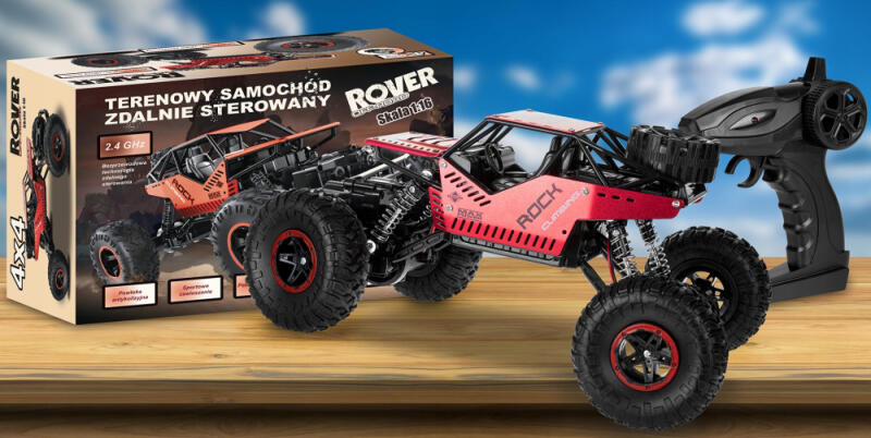 SAMOCHÓD ZDALNIE STEROWANY TERENOWY 4x4 RC AUTO NA STER KASKADERSKI MOCNY