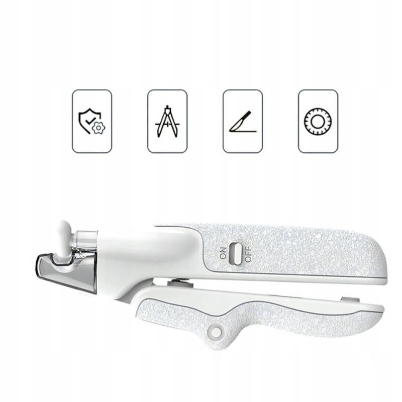 Obcinacz Do Pazurów Psa Kota Cążki Cęgi + Pilnik z Podświetleniem Led Mocne