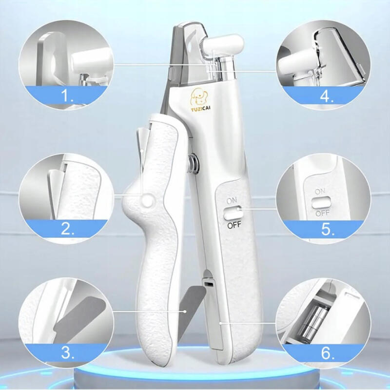 Obcinacz Do Pazurów Psa Kota Cążki Cęgi + Pilnik z Podświetleniem Led Mocne