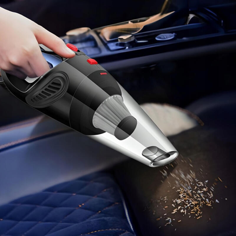 ODKURZACZ SAMOCHODOWY BEZWORKOWY RĘCZNY PRZENOŚNY PRZEWODOWY MOCNY 120W 12V