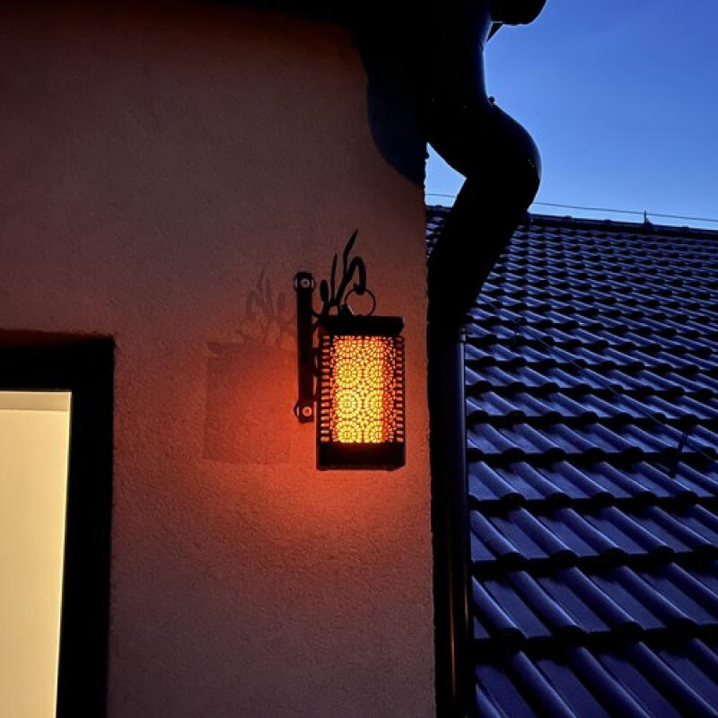 LAMPION LAMPA SOLARNA OGRODOWA LED WISZĄCA LATARENKA LATARNIA PŁOMIŃ LAMPKA