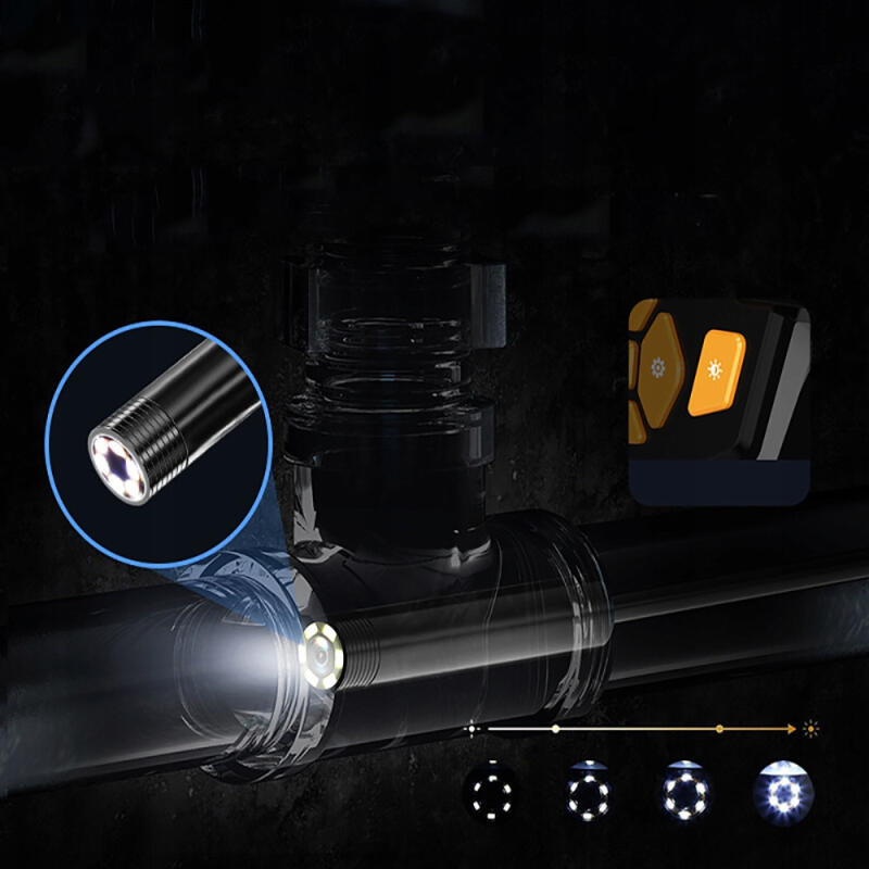 KAMERA INSPEKCYJNA ENDOSKOP 5M FULLHD LCD 4,3 8LED WARSZTATOWA RUR SILNIKA