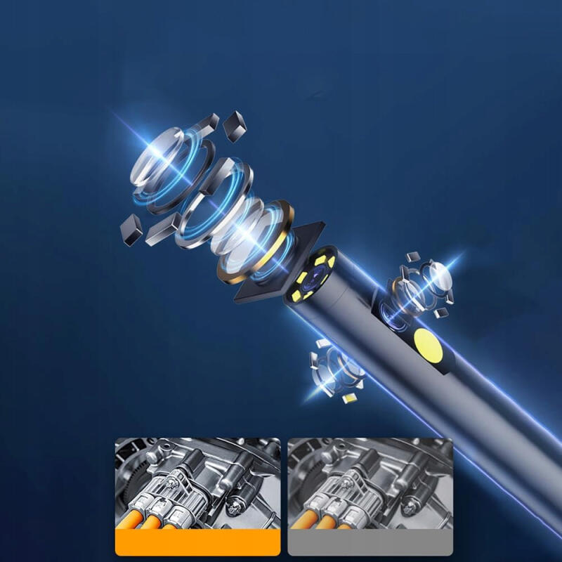 KAMERA INSPEKCYJNA ENDOSKOP 5M FULLHD LCD 4,3 8LED WARSZTATOWA RUR SILNIKA