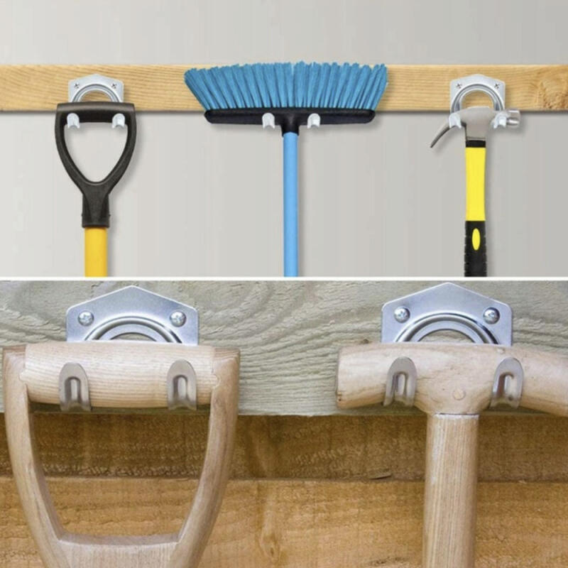 WIESZAK ŚCIENNY NA NARZĘDZIA OGRODOWE UCHWYT MIOTŁY GRABIE MOP ŁOPATE 20szt