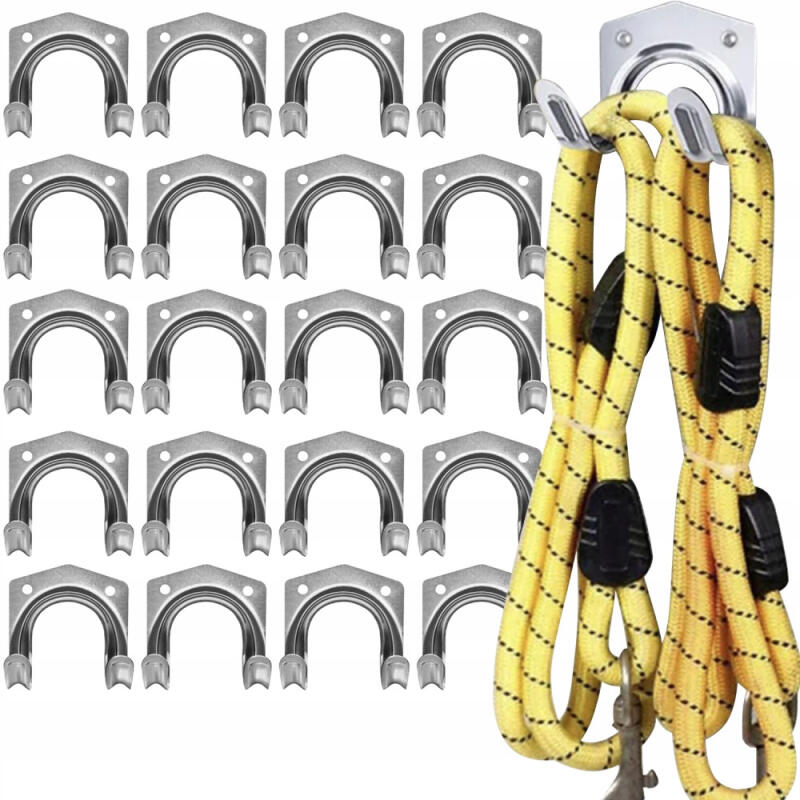 WIESZAK ŚCIENNY NA NARZĘDZIA OGRODOWE UCHWYT MIOTŁY GRABIE MOP ŁOPATE 20szt