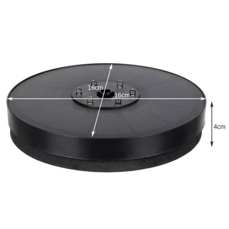 FONTANNA SOLARNA LED OGRODOWA DO OCZKA WODNEGO POMPA PŁYWAJĄCA 7 KOŃCÓWEK