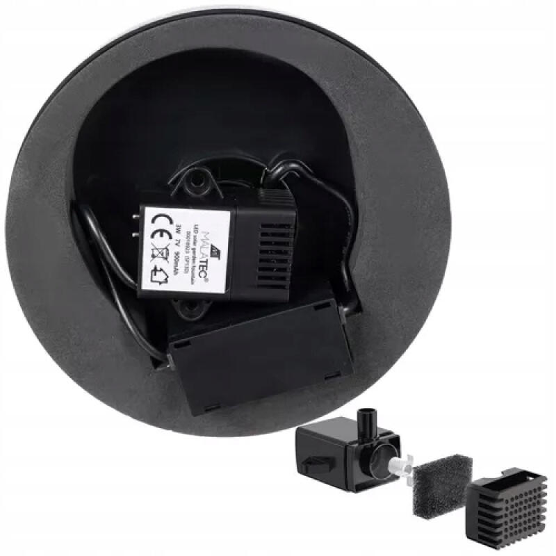 FONTANNA SOLARNA LED OGRODOWA DO OCZKA WODNEGO POMPA PŁYWAJĄCA 7 KOŃCÓWEK