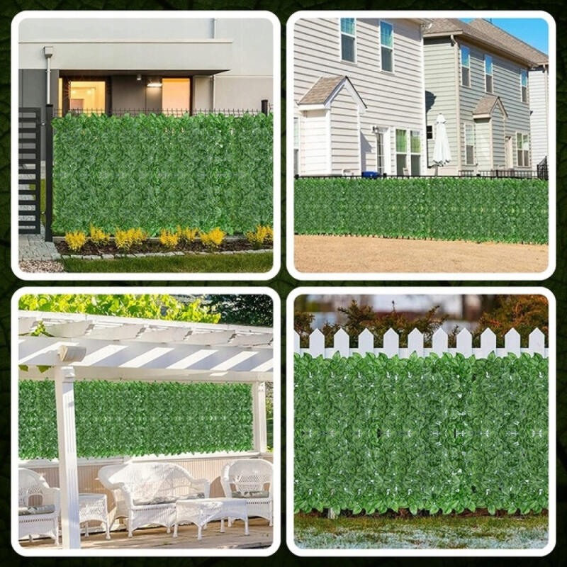 SZTUCZNY BLUSZCZ ŻYWOPŁOT NA ŚCIANE 0,5x3m ZIELONA ŚCIANA SIATKA CIENIUJĄCA