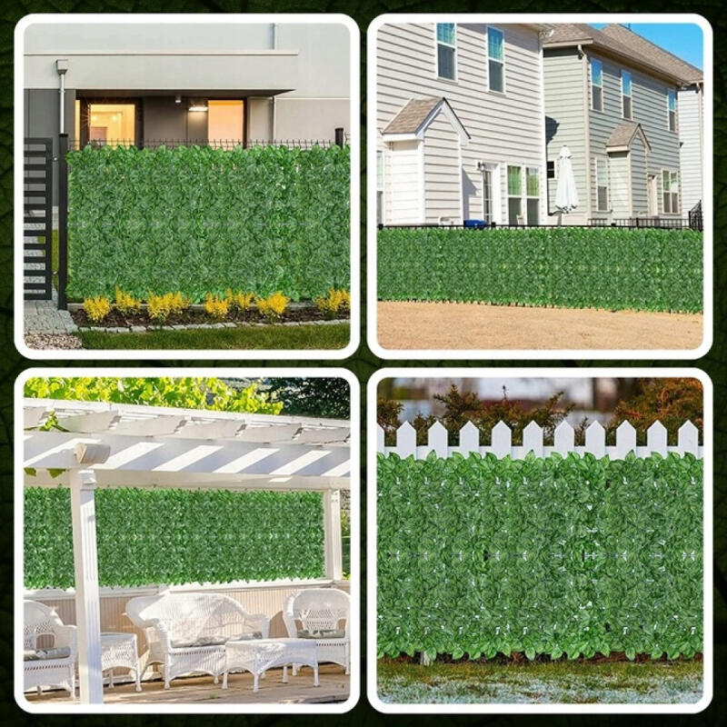 SZTUCZNY BLUSZCZ ŻYWOPŁOT NA ŚCIANE 1x5m ZIELONA ŚCIANA SIATKA CIENIUJĄCA