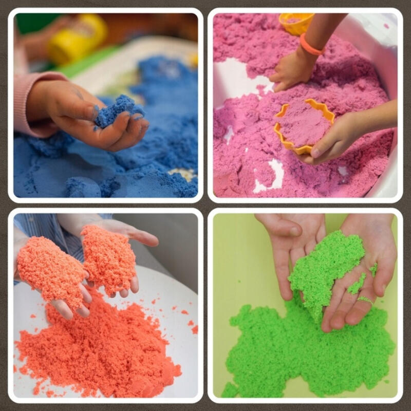 PIASEK KINETYCZNY ZESTAW XL PIASKOWNICA BASEN FOREMKI KOLOROWY PLASTYCZNY