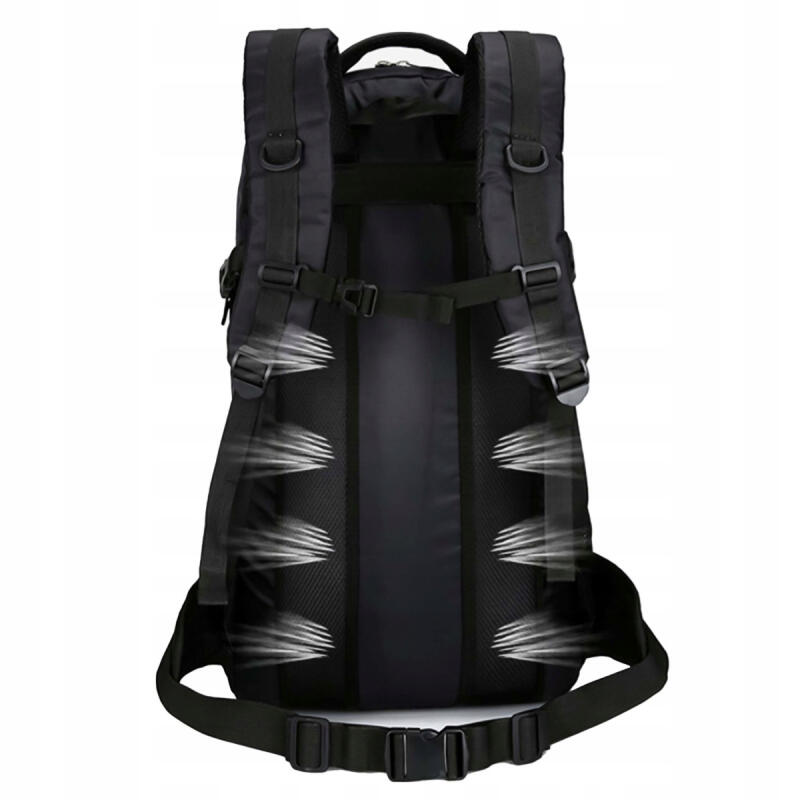 PLECAK TURYSTYCZNY TREKKINGOWY GÓRSKI W GÓRY BIWAK 60L MĘSKI DAMSKI CZARNY