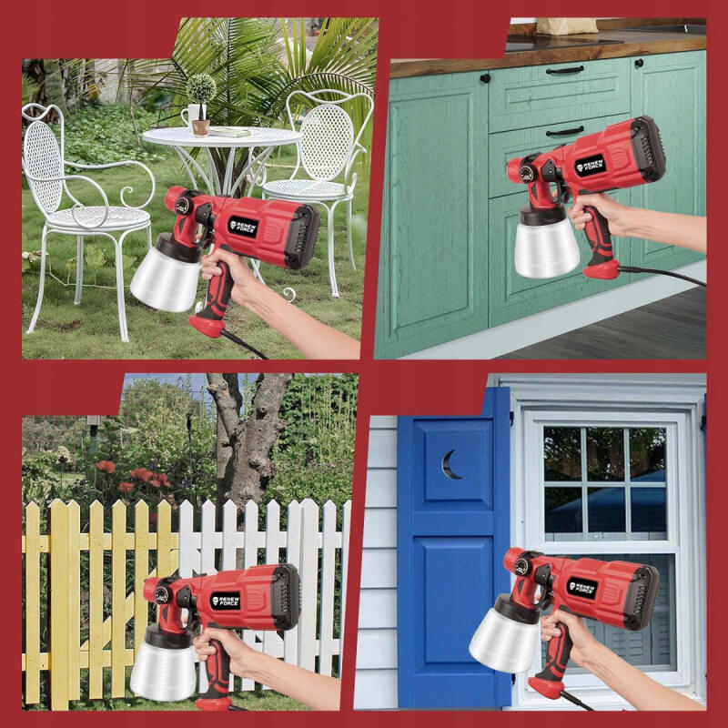 Pistolet Do Malowania Ścian Sufitów Elektryczny Agregat Malarski 3 Dysze