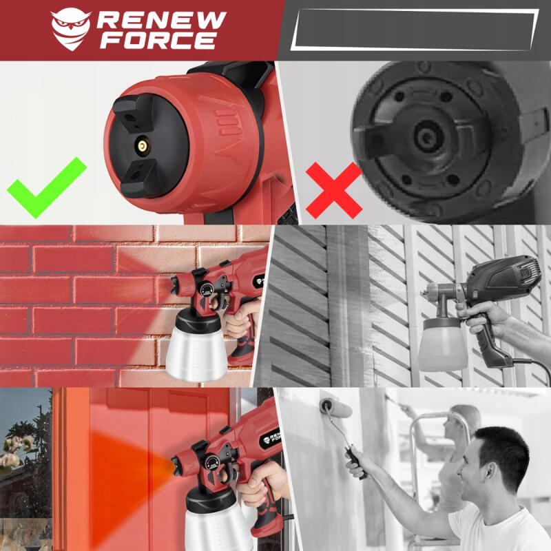 Pistolet Do Malowania Ścian Sufitów Elektryczny Agregat Malarski 3 Dysze