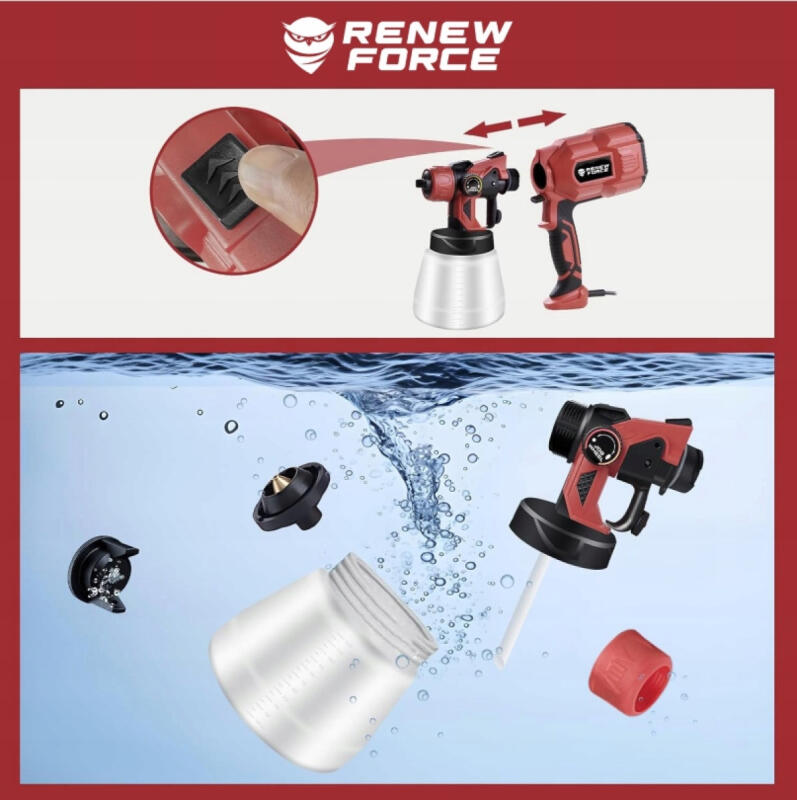 Pistolet Do Malowania Ścian Sufitów Elektryczny Agregat Malarski 3 Dysze