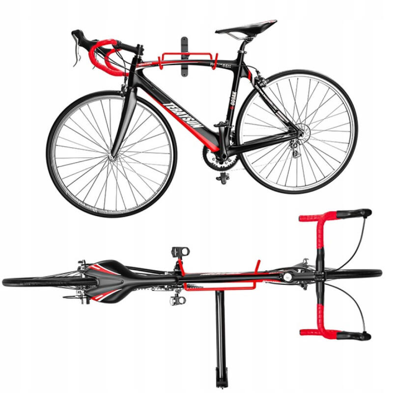 Wieszak Na Rower Ścienny Uchwyt Hak Rowerowy Stal Wytrzymały Składany Śruby