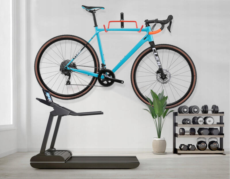 Wieszak Na Rower Ścienny Uchwyt Hak Rowerowy Stal Wytrzymały Składany Śruby