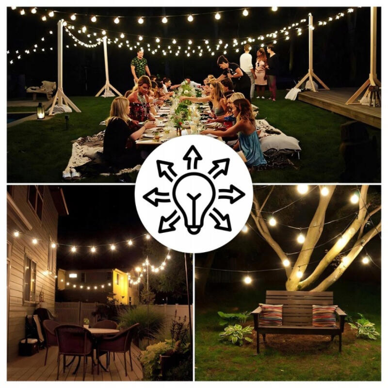 Girlanda Solarna Ogrodowa Świetlna Zewnętrzna Lampki Żarówki 10m 100 LED