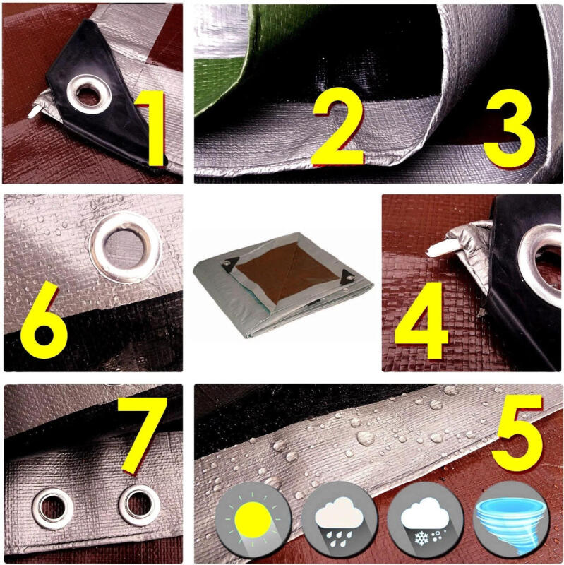 PLANDEKA MROZOODPORNA UV 3x6 210g MOCNA GRUBA