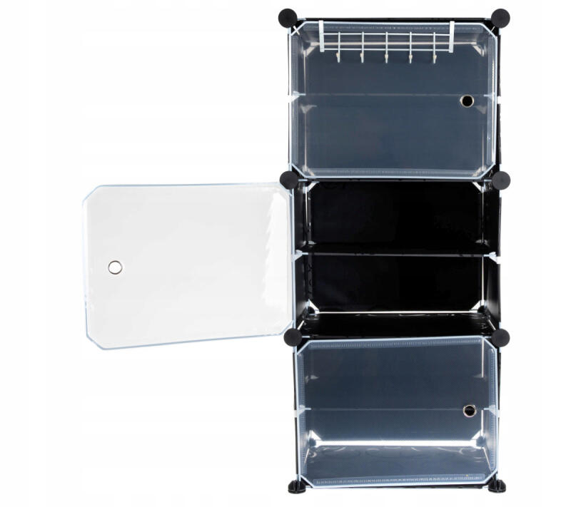 SZAFKA NA BUTY MODUŁOWA PÓŁKA REGAŁ 6 PÓŁEK WĄSKA ORGANIZER STOJAK WIESZAK