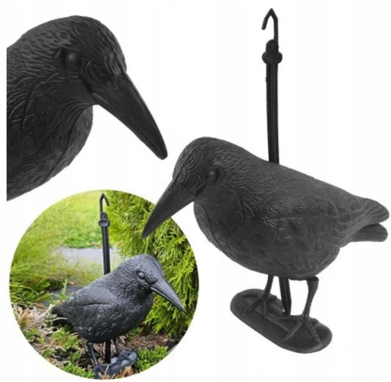 Odstraszacz Ptaków Kruk Duży Gołębi Szpaków Na Balkon Ogrodowy Ptaki