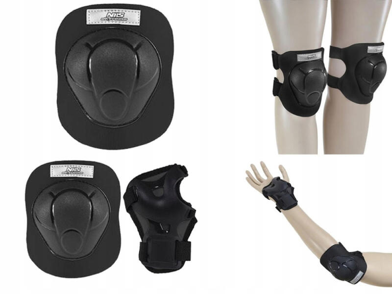 Ochraniacze Na Rolki Rower Na Kolana Łokcie Dłonie Zestaw 6szt Dla Dzieci