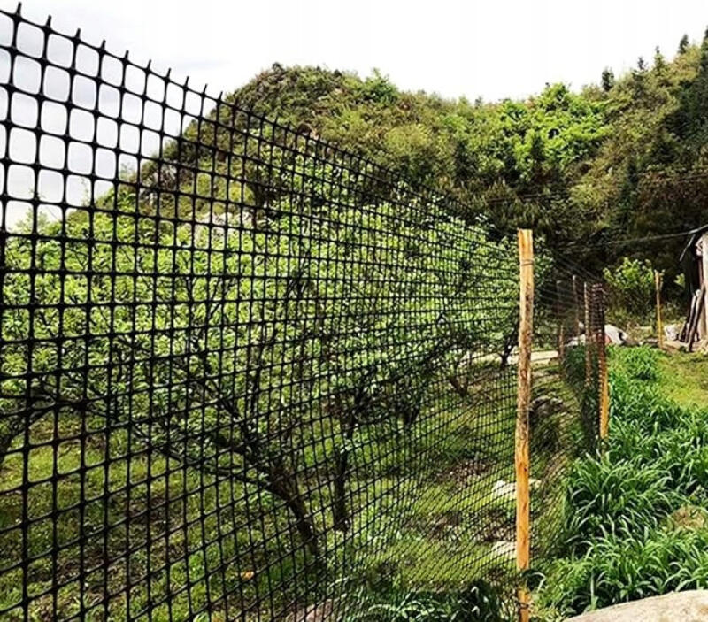 Siatka Ogrodzeniowa Plastikowa PCV 0,4x50m Zielona Rabatowa Ogrodowa 40cm