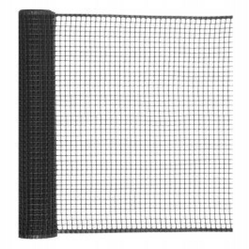 Siatka Ogrodzeniowa Plastikowa PCV 0,5x5m Czarna Rabatowa Ogrodowa 50cm