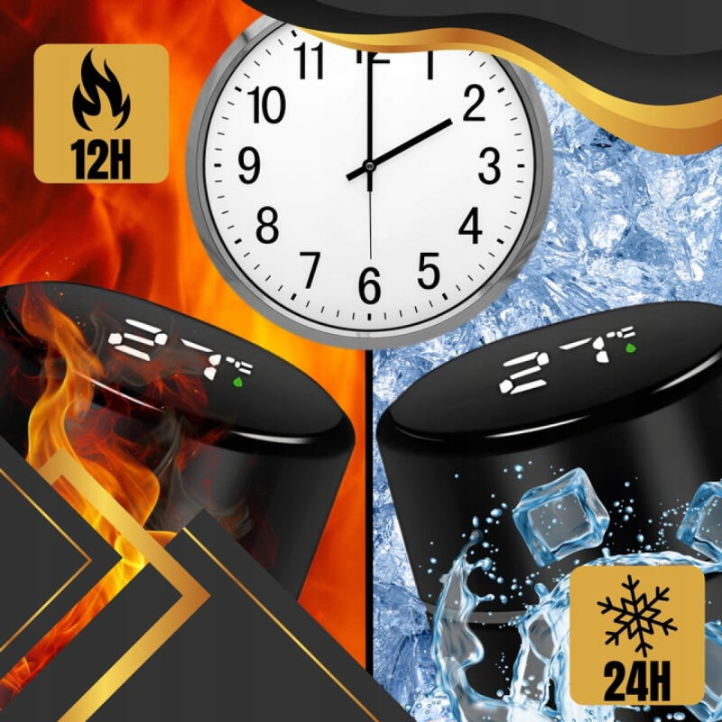 Kubek Termiczny Termos Do Herbaty Kawy Wyświetlacz Temperatury Bidon 500ml