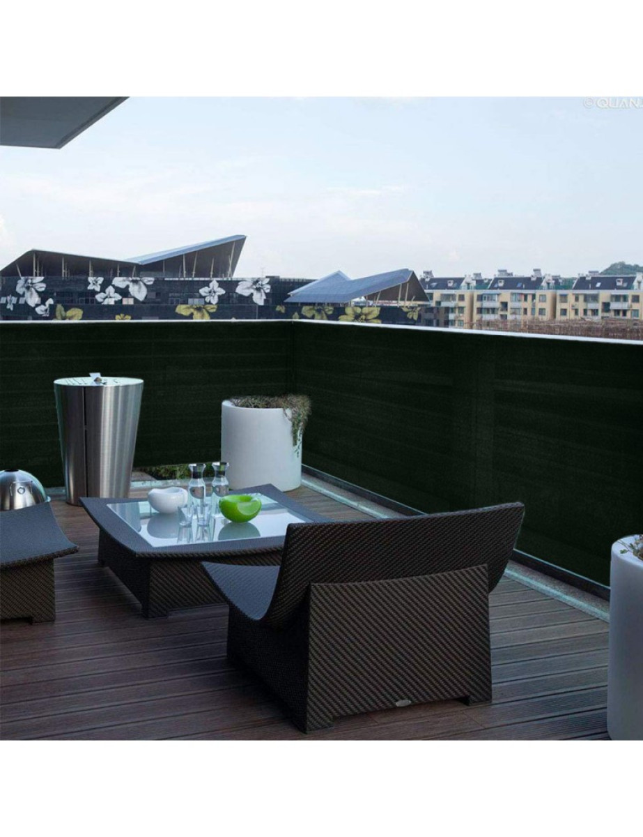 SIATKA CIENIUJĄCA NA OGRODZENIE PŁOT BALKON MASKUJĄCA 1,5x50m 90% UV OPASKI