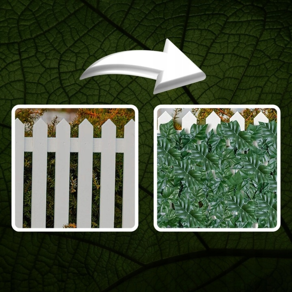 SZTUCZNY BLUSZCZ ŻYWOPŁOT NA ŚCIANE 2x3m ZIELONA ŚCIANA SIATKA CIENIUJĄCA