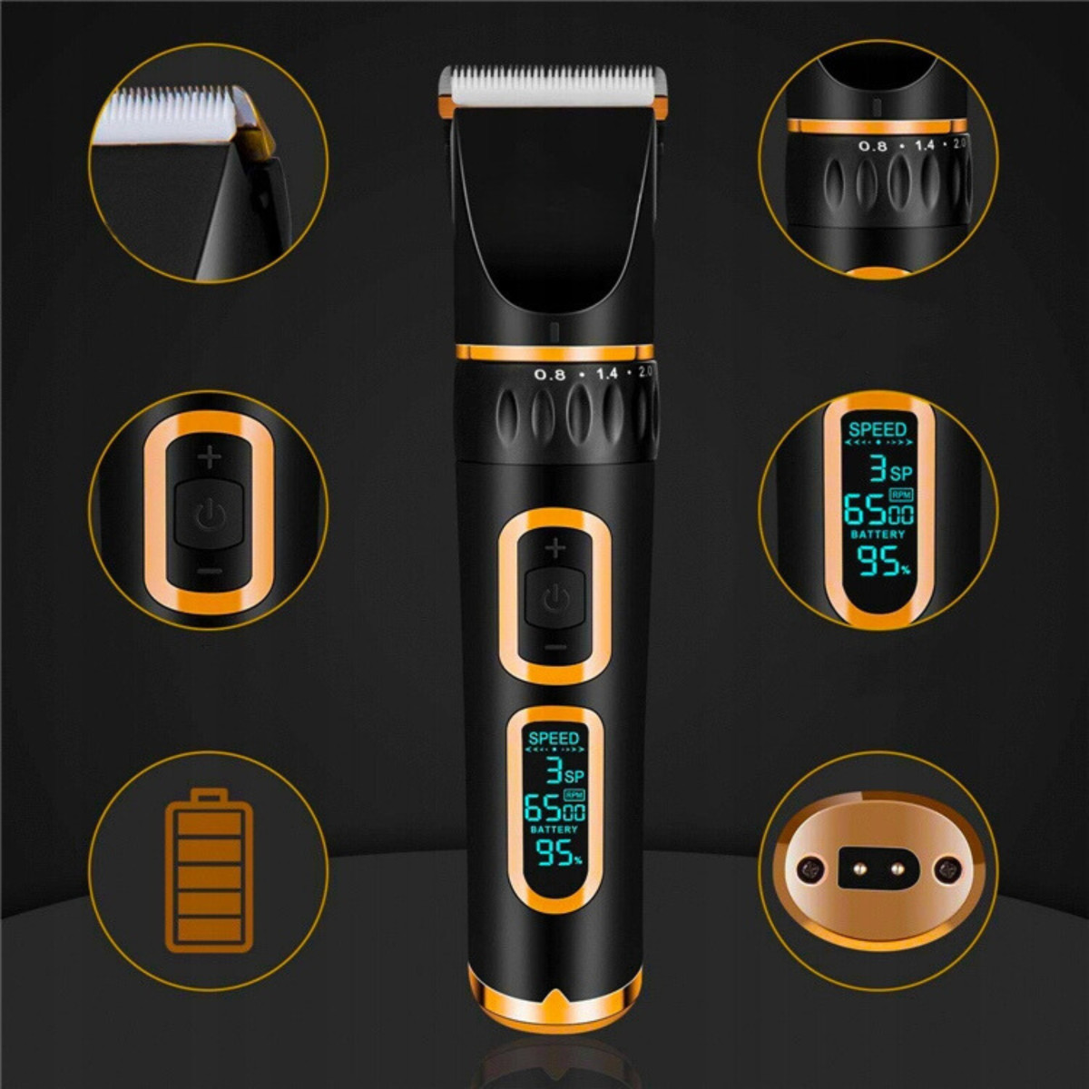 MASZYNKA DO STRZYŻENIA PSÓW PSA KOTA KONIA CICHA BEZPRZEWODOWA BARDZO MOCNA