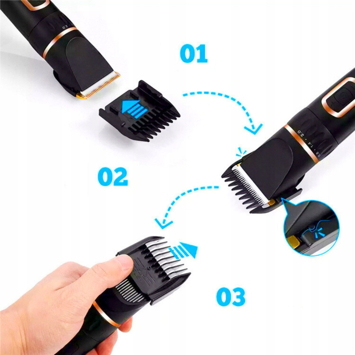 MASZYNKA DO STRZYŻENIA PSÓW PSA KOTA KONIA CICHA BEZPRZEWODOWA BARDZO MOCNA