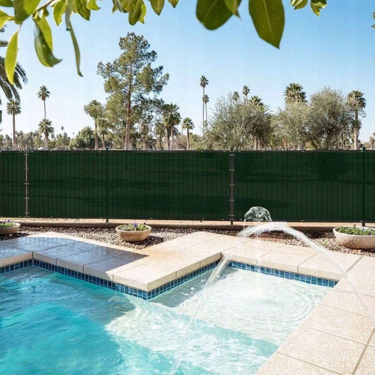 SIATKA CIENIUJĄCA NA OGRODZENIE PŁOT BALKON MASKUJĄCA 1,5x10m 90% UV MOCNA