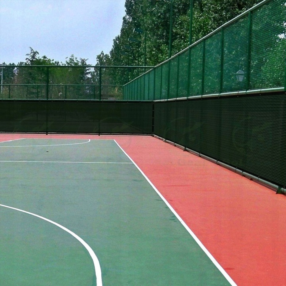 SIATKA CIENIUJĄCA NA OGRODZENIE PŁOT BALKON MASKUJĄCA 1,5x10m 90% UV MOCNA