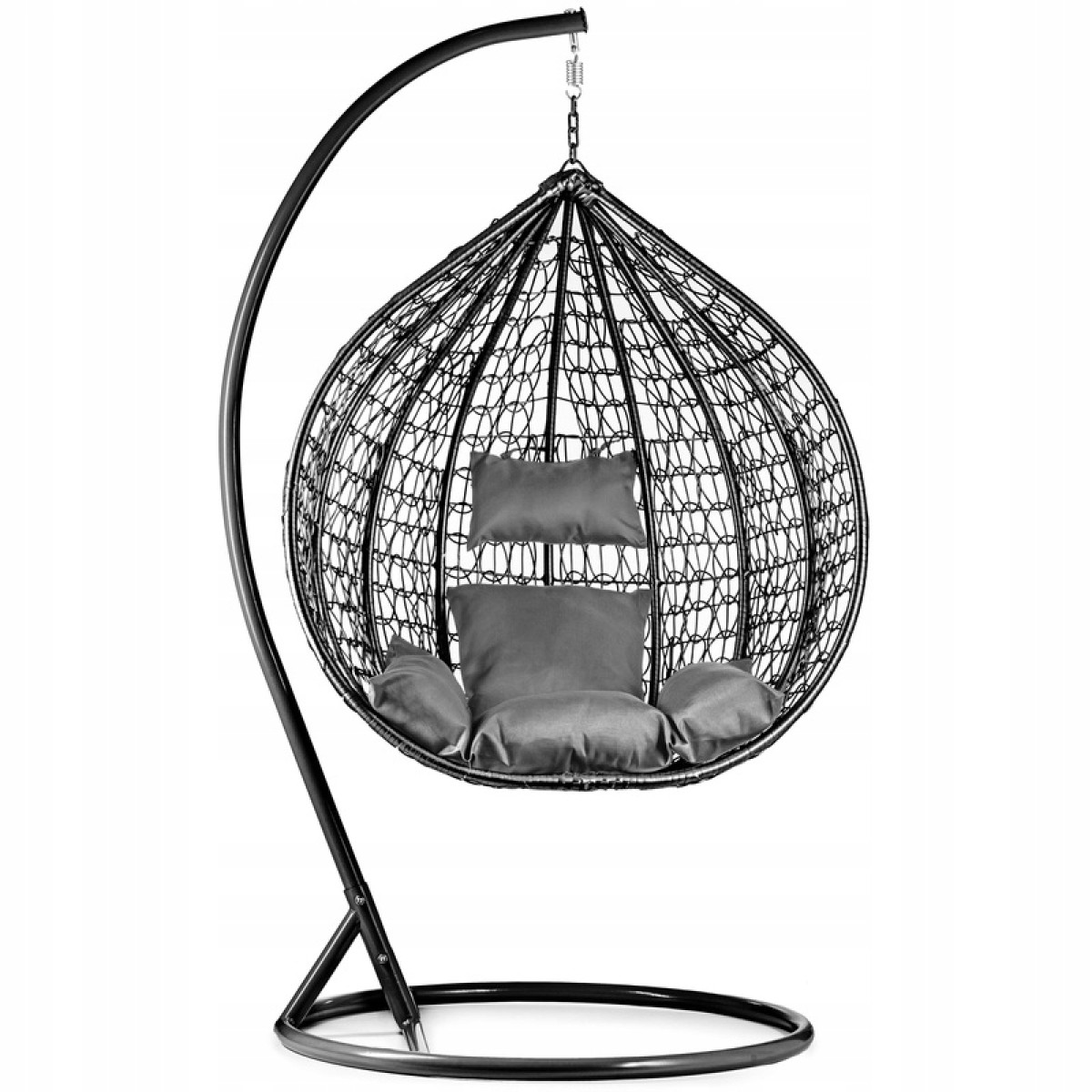 FOTEL WISZĄCY KOKON HUŚTAWKA KOSZ BUJANY OGRODOWY PODUSZKA POKROWIEC GRATIS