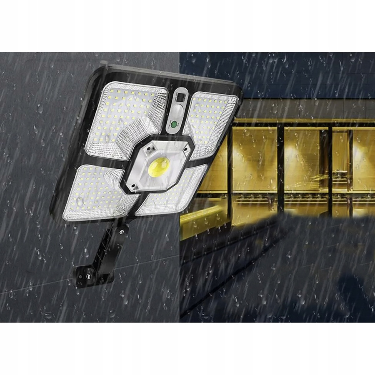 LAMPA SOLARNA OGRODOWA ULICZNA LED ZEWNĘTRZNA CZUJNIK RUCHU ZMIERZCHU PILOT