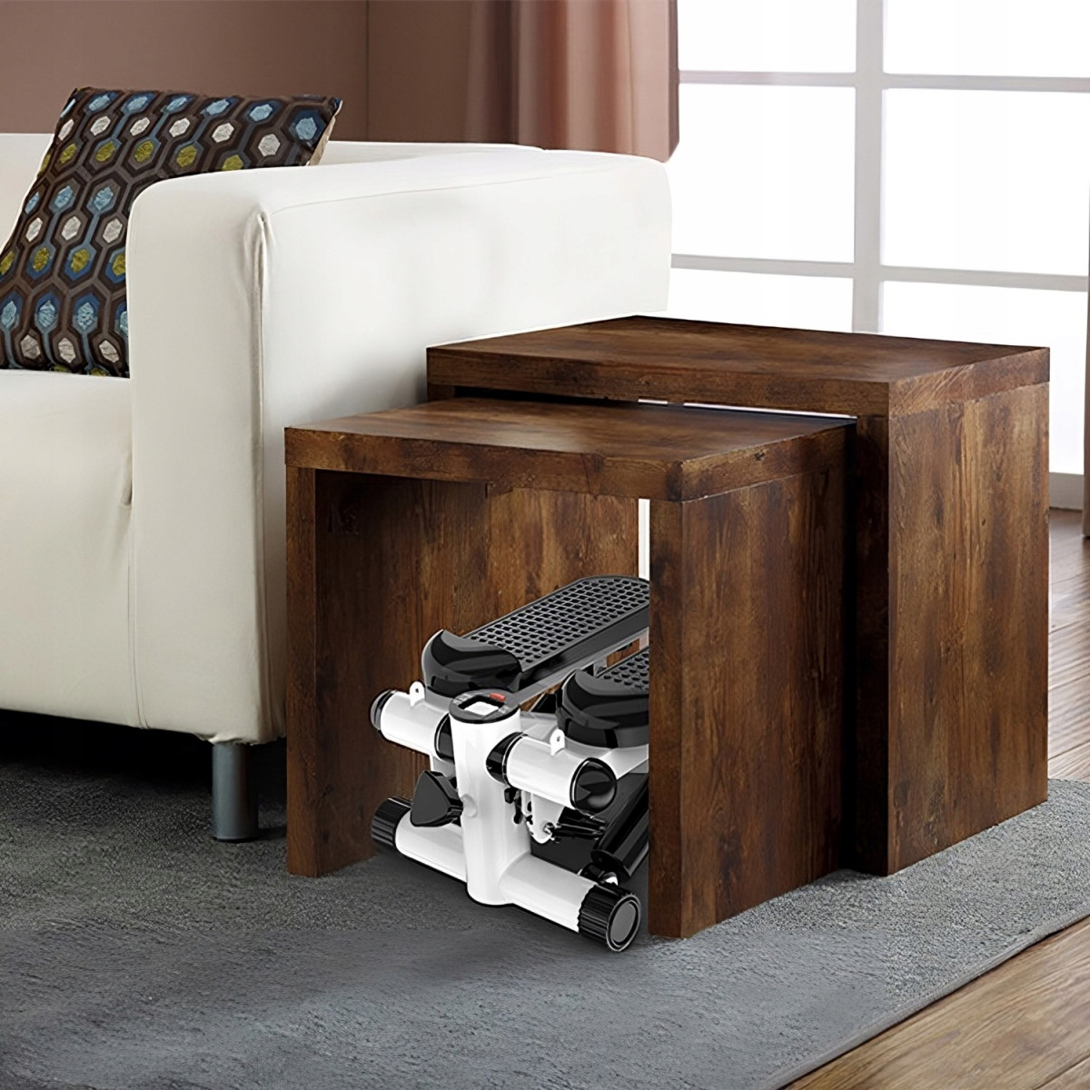 STEPPER PROSTY DO ĆWICZEŃ Z LINKAMI STEPER Z REGULACJĄ EKRAN LCD FITNESS