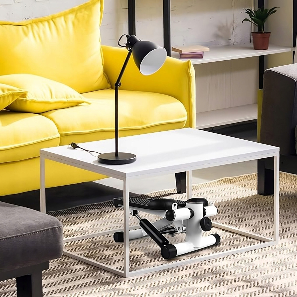 STEPPER PROSTY DO ĆWICZEŃ Z LINKAMI STEPER Z REGULACJĄ EKRAN LCD FITNESS