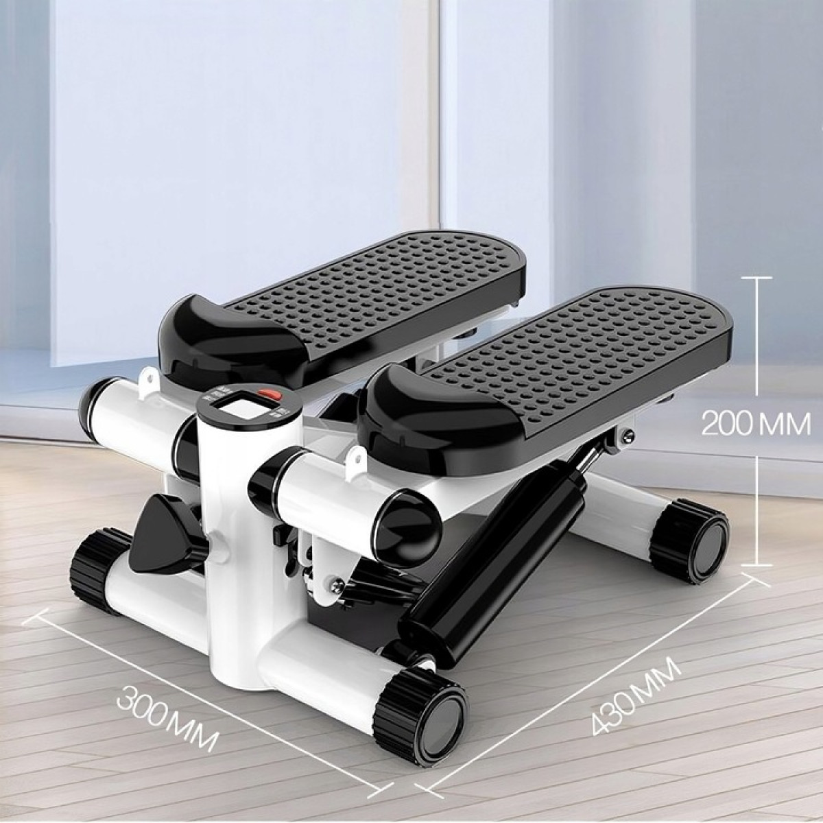 STEPPER PROSTY DO ĆWICZEŃ Z LINKAMI STEPER Z REGULACJĄ EKRAN LCD FITNESS